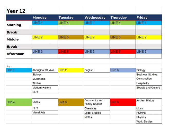 Remote Timetable - Sarah Redfern High School